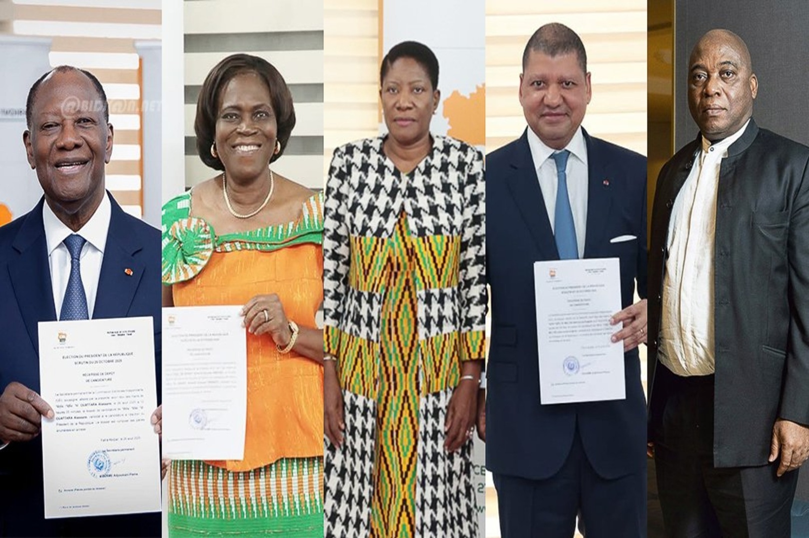 The Candidacies of Alassane Ouattara, Jean-Louis Billon, Ahoua Don Mello, Simone Gbagbo, and Henriette Lagou
